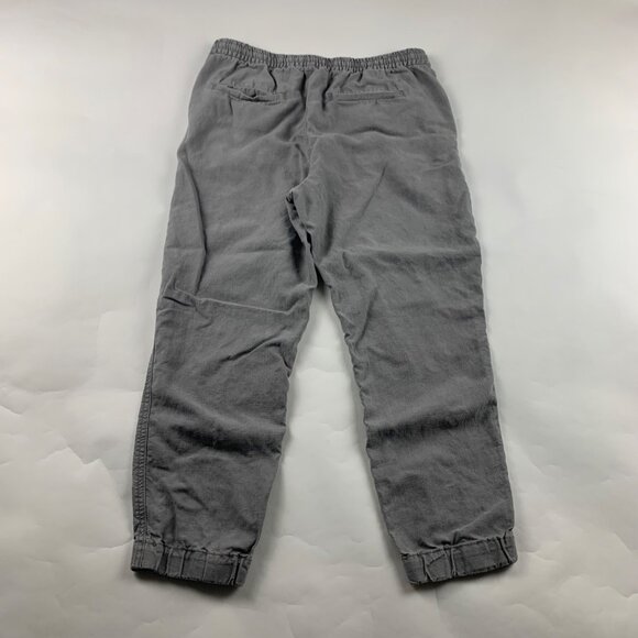 J. Crew Point Sur Gray Clay Linen Blend Pull On Ankle Pant S - Picture 6 of 7
